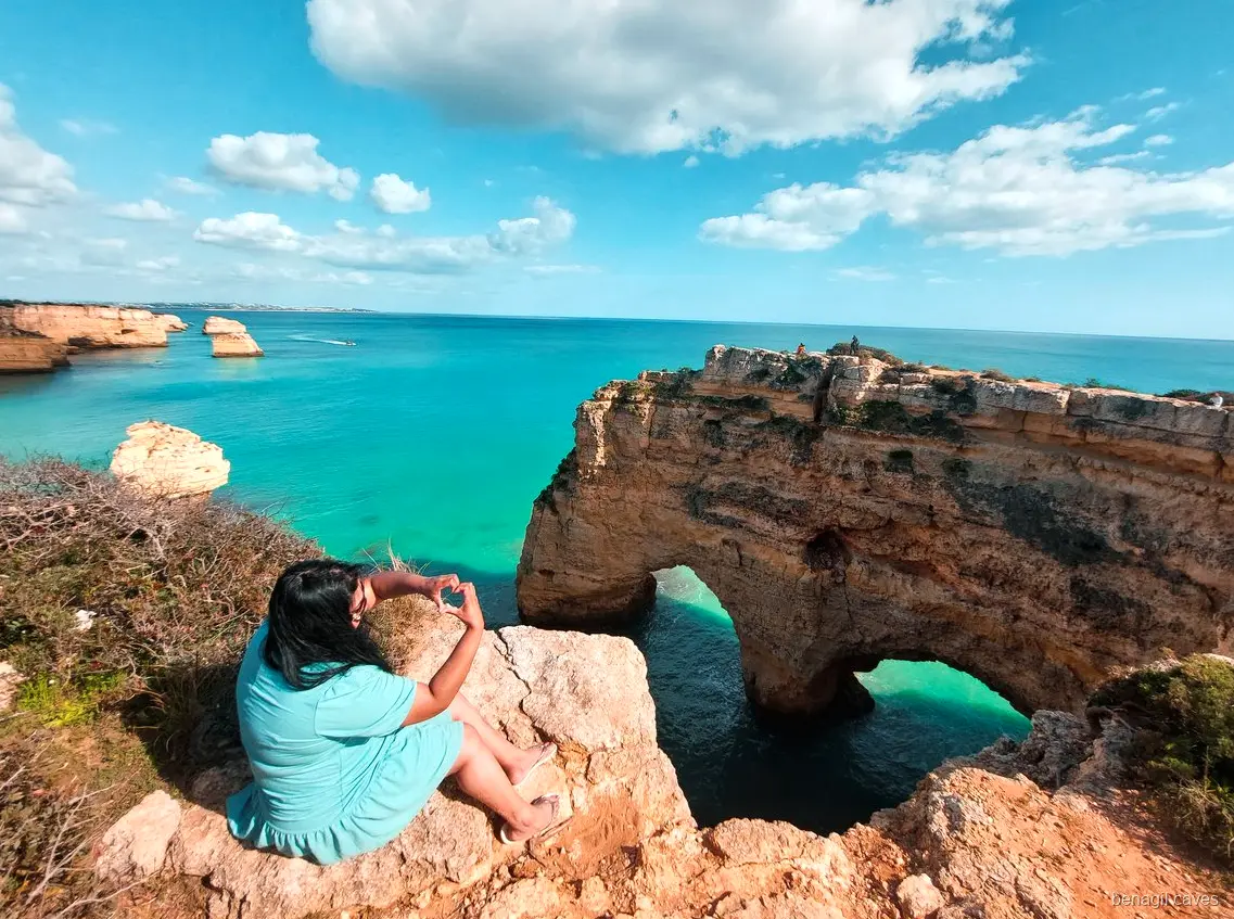 Carvoeiro village free time stop on the Benagil Caves full-day tour